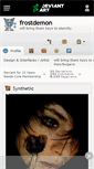 Mobile Screenshot of frostdemon.deviantart.com