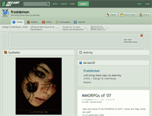 Tablet Screenshot of frostdemon.deviantart.com