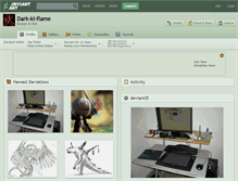Tablet Screenshot of dark-ki-flame.deviantart.com
