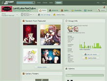 Tablet Screenshot of lenxluka-fanclub.deviantart.com