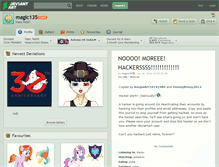 Tablet Screenshot of magic135.deviantart.com