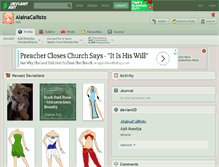 Tablet Screenshot of alainacallisto.deviantart.com