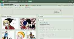 Desktop Screenshot of obscenepuddles.deviantart.com