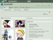 Tablet Screenshot of obscenepuddles.deviantart.com