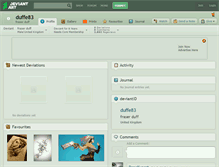 Tablet Screenshot of duffe83.deviantart.com