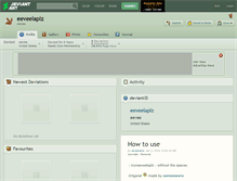 Tablet Screenshot of eeveelaplz.deviantart.com