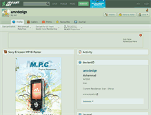 Tablet Screenshot of amrdesign.deviantart.com
