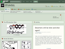 Tablet Screenshot of hsproductions.deviantart.com