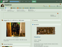 Tablet Screenshot of chaoscrow.deviantart.com