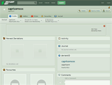 Tablet Screenshot of capricornxxx.deviantart.com