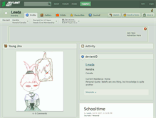 Tablet Screenshot of leada.deviantart.com