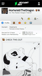Mobile Screenshot of morkelebthedragon.deviantart.com