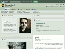 Tablet Screenshot of disintegration.deviantart.com