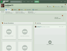 Tablet Screenshot of noobbear73.deviantart.com