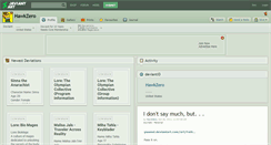 Desktop Screenshot of hawkzero.deviantart.com