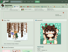 Tablet Screenshot of hachi-ban.deviantart.com