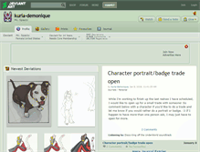 Tablet Screenshot of kuria-demonique.deviantart.com