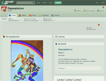 Tablet Screenshot of disposableicon.deviantart.com