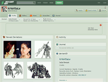 Tablet Screenshot of krvavisale.deviantart.com