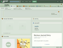 Tablet Screenshot of mariko.deviantart.com