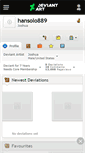 Mobile Screenshot of hansolo889.deviantart.com