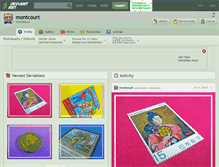 Tablet Screenshot of montcourt.deviantart.com