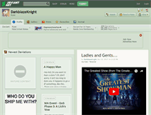 Tablet Screenshot of darkblazeknight.deviantart.com