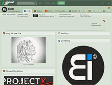 Tablet Screenshot of blu3i.deviantart.com