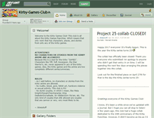 Tablet Screenshot of kirby-games-club.deviantart.com