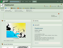 Tablet Screenshot of chaoticlemon.deviantart.com