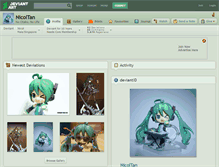 Tablet Screenshot of nicoltan.deviantart.com