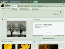 Tablet Screenshot of del-fine.deviantart.com