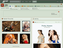 Tablet Screenshot of lizia.deviantart.com