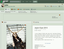 Tablet Screenshot of lsine.deviantart.com