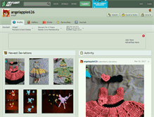 Tablet Screenshot of angelapple626.deviantart.com
