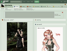 Tablet Screenshot of latextanja.deviantart.com