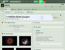 Tablet Screenshot of alchem.deviantart.com