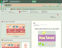 Tablet Screenshot of magicbases.deviantart.com