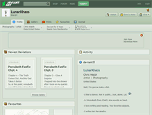 Tablet Screenshot of lunarkhaos.deviantart.com