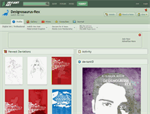 Tablet Screenshot of designosaurus-rex.deviantart.com