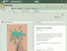 Tablet Screenshot of birdmaiden.deviantart.com