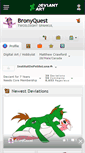 Mobile Screenshot of bronyquest.deviantart.com