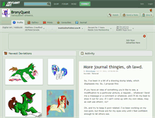 Tablet Screenshot of bronyquest.deviantart.com