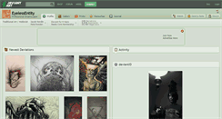 Desktop Screenshot of eyelessentity.deviantart.com
