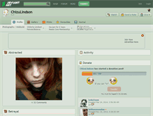 Tablet Screenshot of chizulindson.deviantart.com