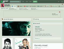 Tablet Screenshot of lethe86.deviantart.com