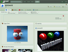 Tablet Screenshot of nicksauce.deviantart.com