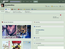 Tablet Screenshot of newplanetboy.deviantart.com