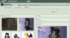 Desktop Screenshot of blackwolves1.deviantart.com