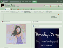 Tablet Screenshot of nowadaysberry.deviantart.com